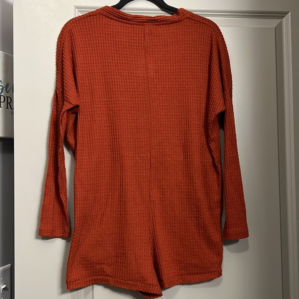 NWT Urban Outfitters Out From Under Terracota Waffle Weave Romper/Sleep Oversize - Picture 6 of 6